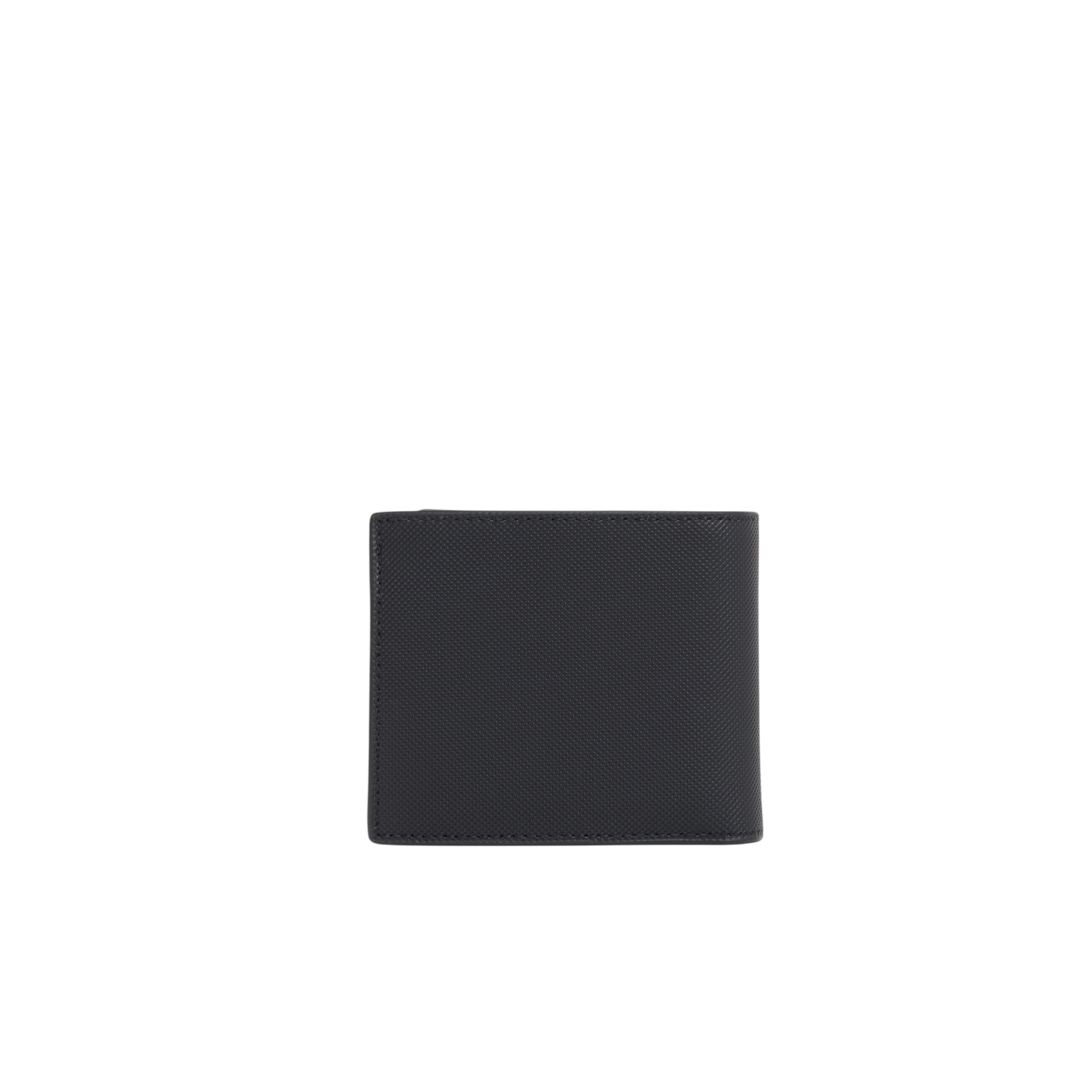 Lacoste portafogli uomo in tessuto Petit piquè nero NH5281 000 LACOSTE