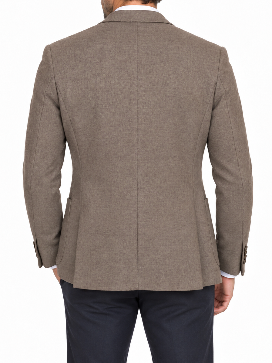 Le Braghe giacca blazer monopetto uomo tortora melange G525-2640 FANGO Le Braghe