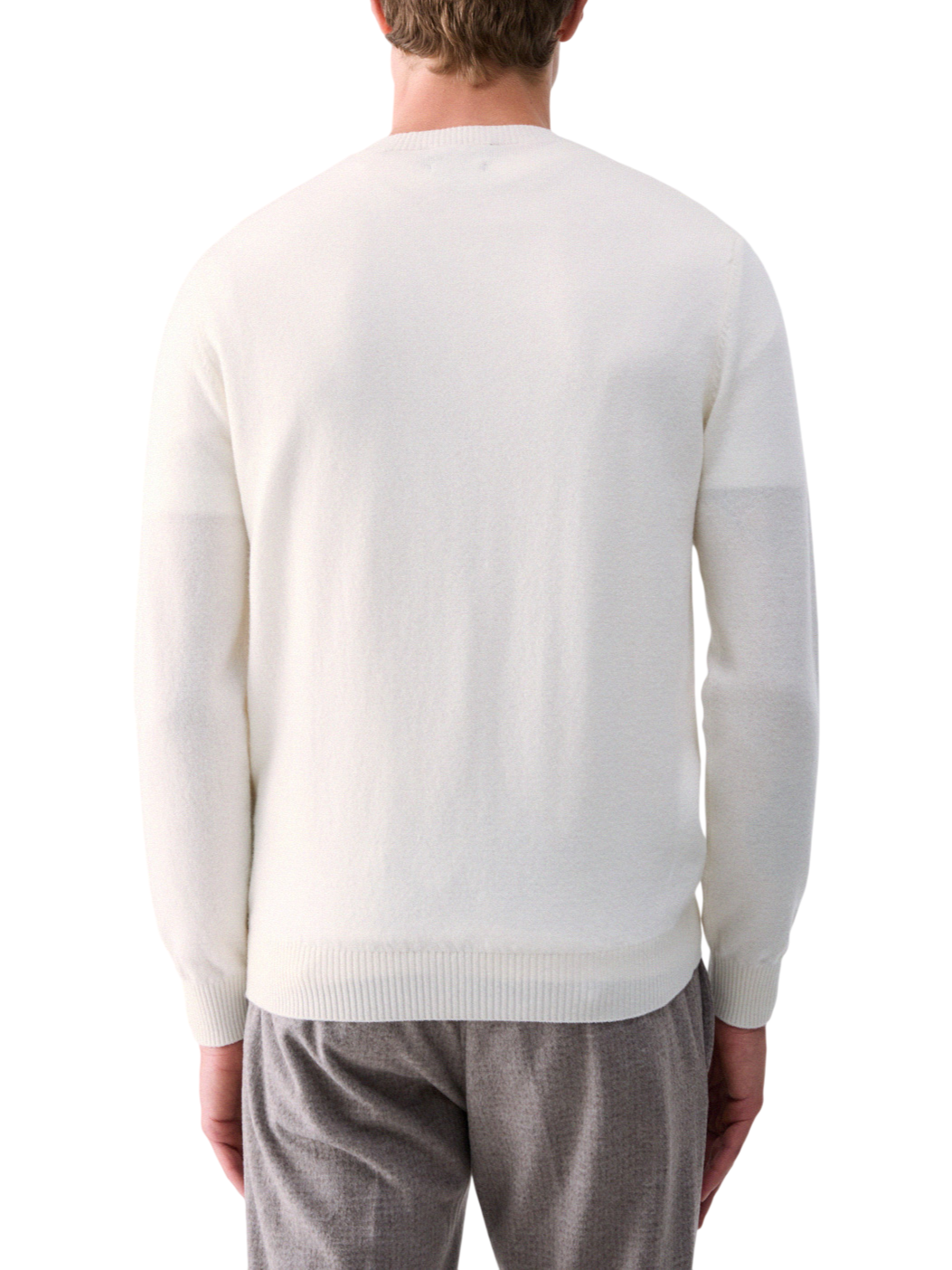 Liu Jo maglia uomo misto lana e cashmere color latte QF6145MA23P 14801 LIU JO