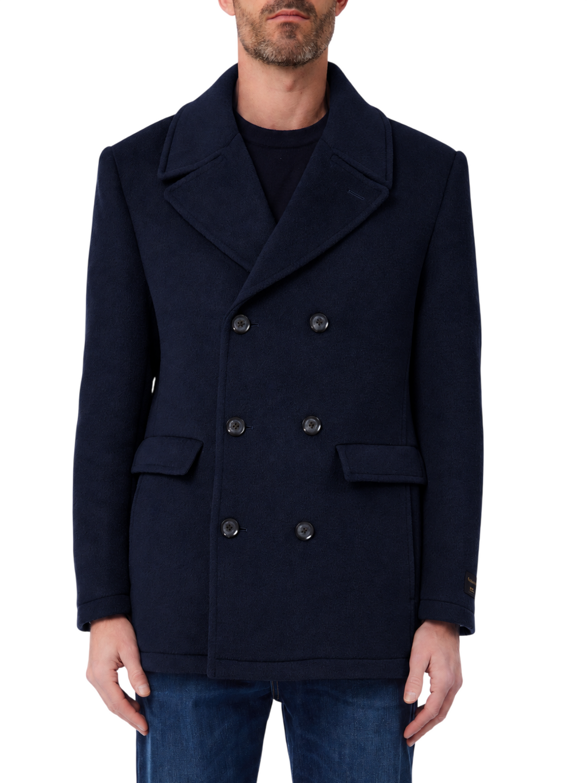 Liu Jo cappotto caban uomo misto lana e cashmere blu QF6148T217A 94013 LIU JO
