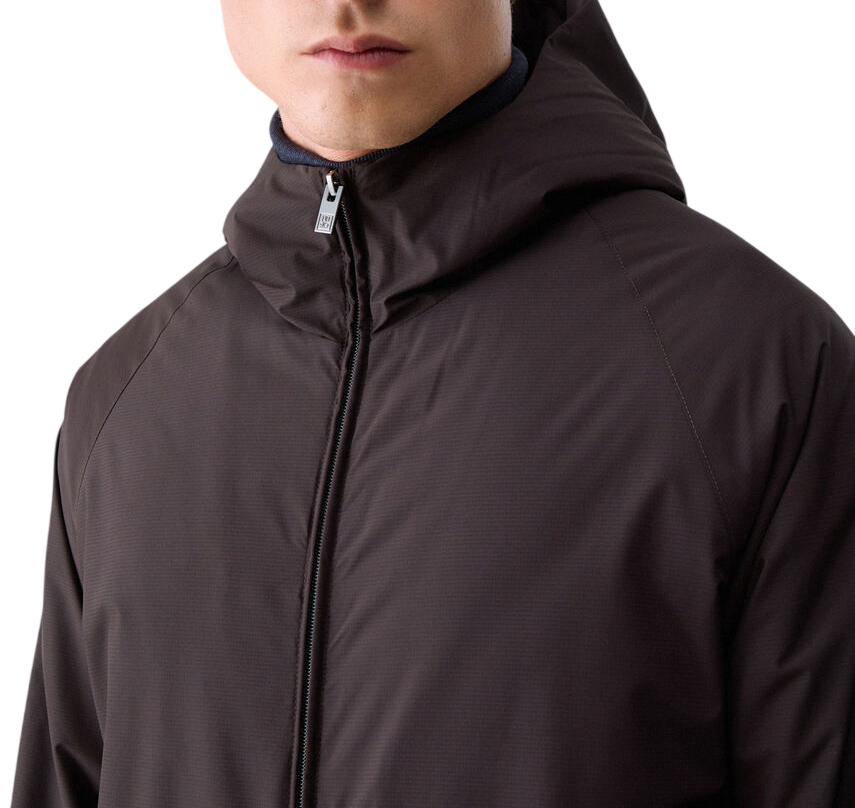 Liu Jo giubbino imbottito uomo con cappuccio marrone QF6235T0383 91106 LIU JO