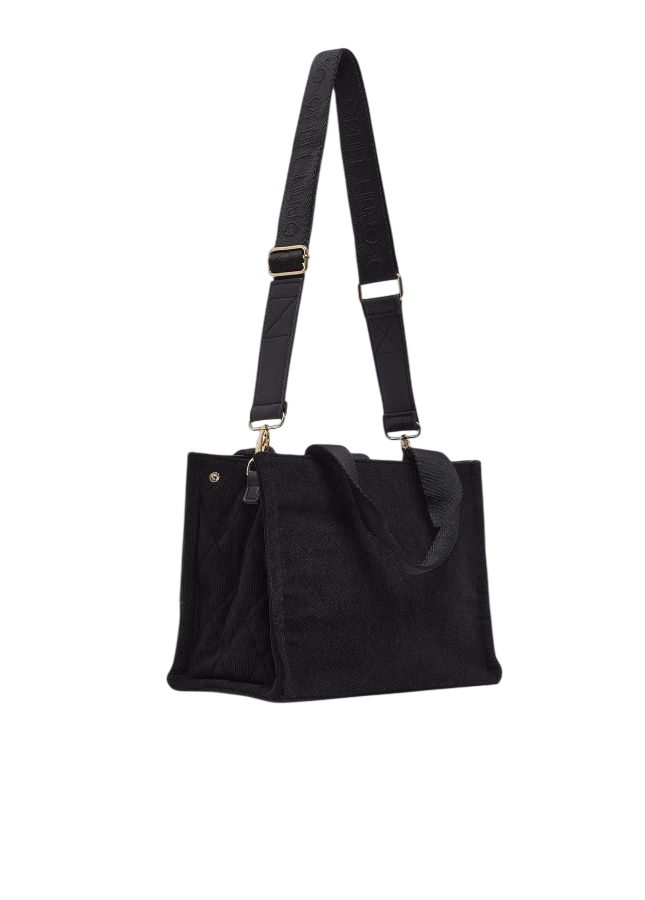Liu Jo borsa tote donna con tracolla banda logo nero TF6215T758A 22222 LIU JO