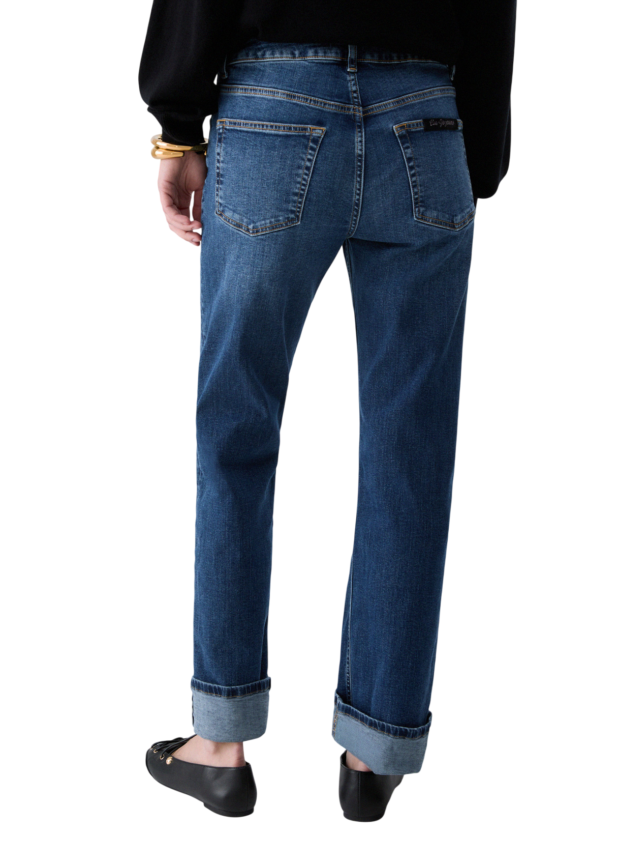 Liu Jo jeans donna straight in denim stretch lavaggio blu UF6225D0360 79126 LIU JO