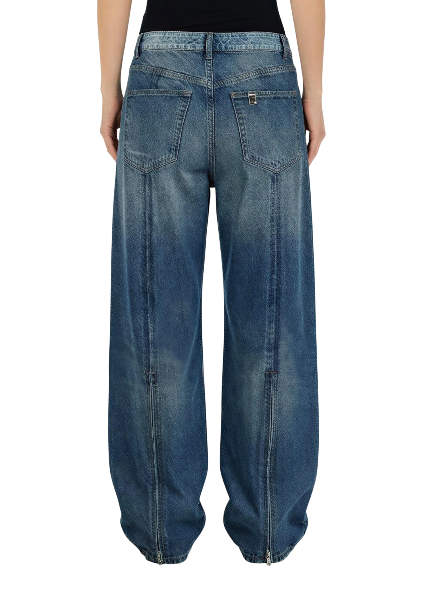 Liu Jo feat Elodie jeans wide leg Dea lavaggio blu medio UF6500D0396 79156 LIU JO