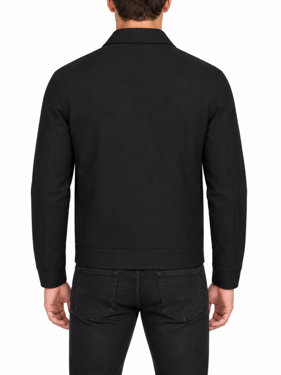 Manuel Ritz giubbino con zip uomo misto viscosa nero 4132H8415C-263749 99 MANUEL RITZ