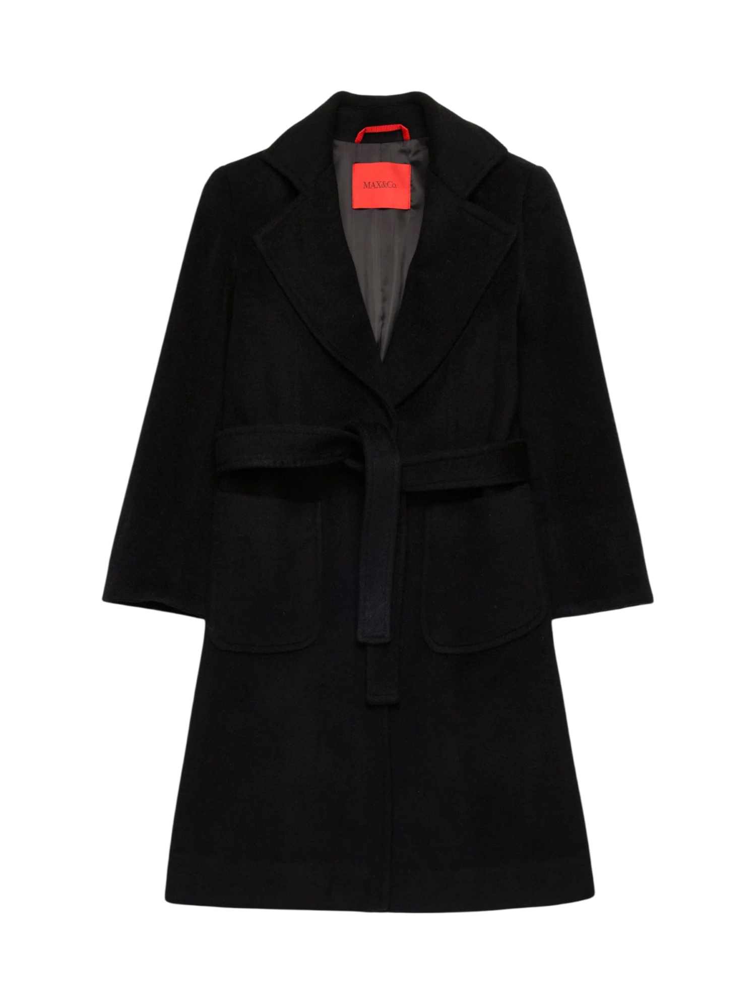 Max&Co cappotto a vestaglia in lana bambina Runaway nero MX0001-MX052 MX900 MAX&CO