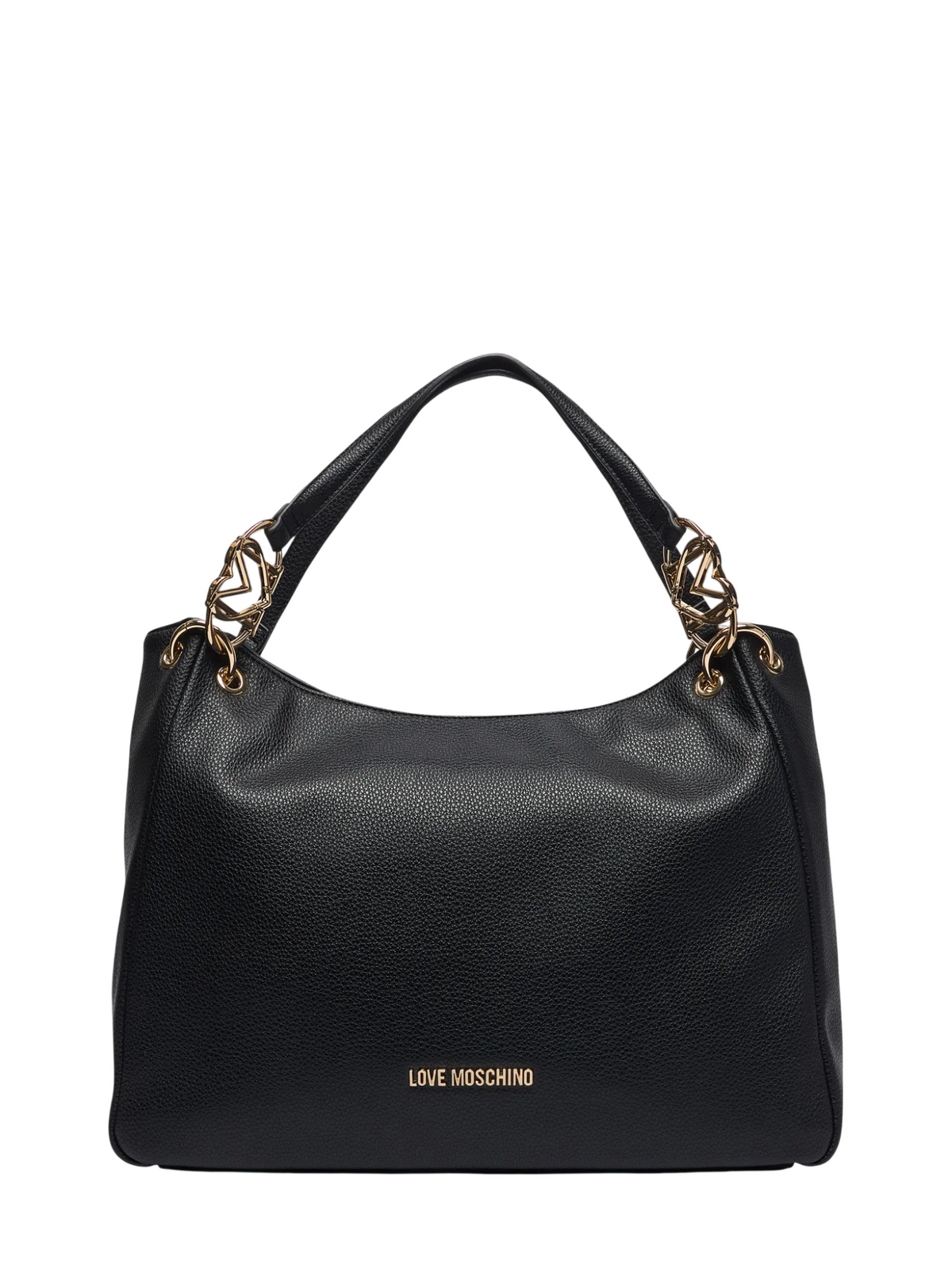 Love Moschino borsa tote a spalla in ecopelle martellata nero JC4014PP1P-LB0 000 MOSCHINO LOVE