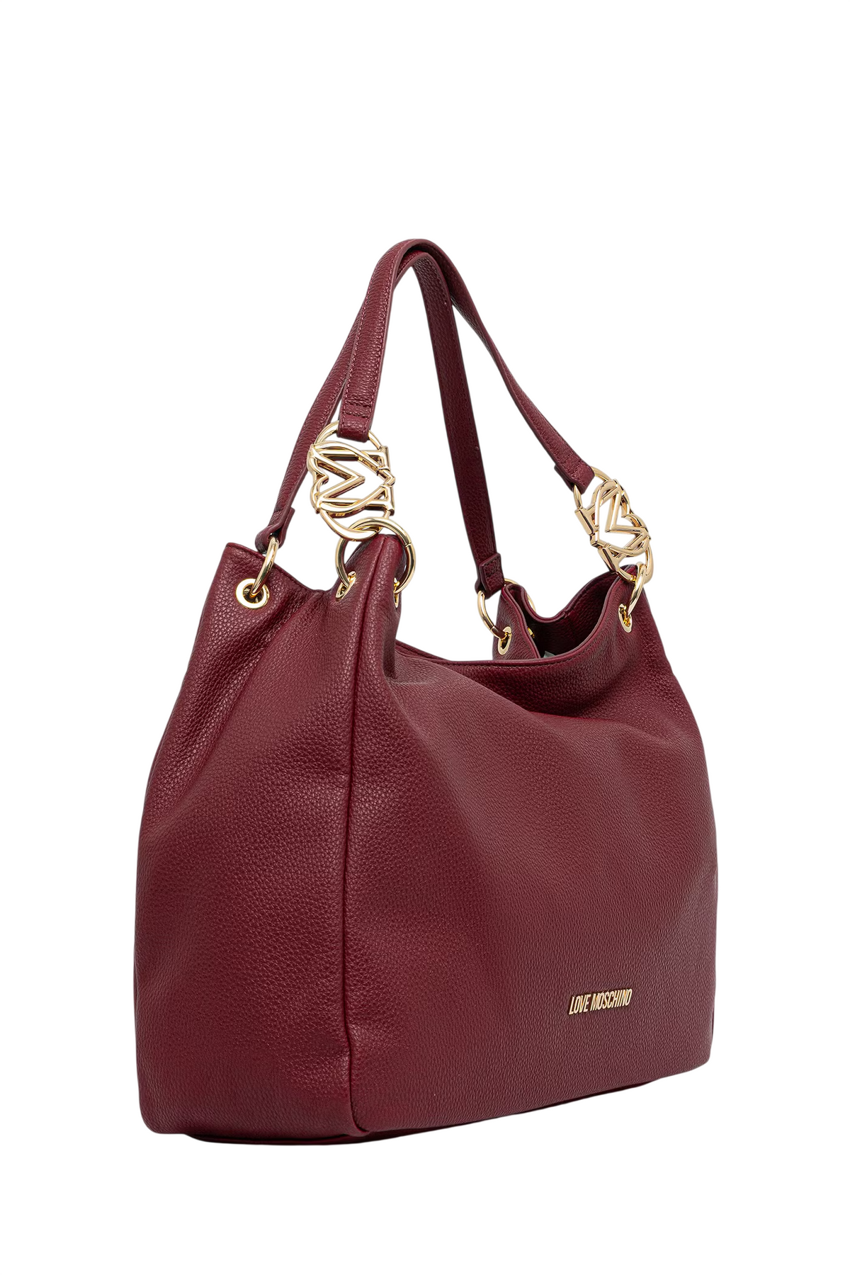 Love Moschino borsa tote a spalla in ecopelle martellata bordeaux JC4014PP1P-LB0 552 MOSCHINO LOVE