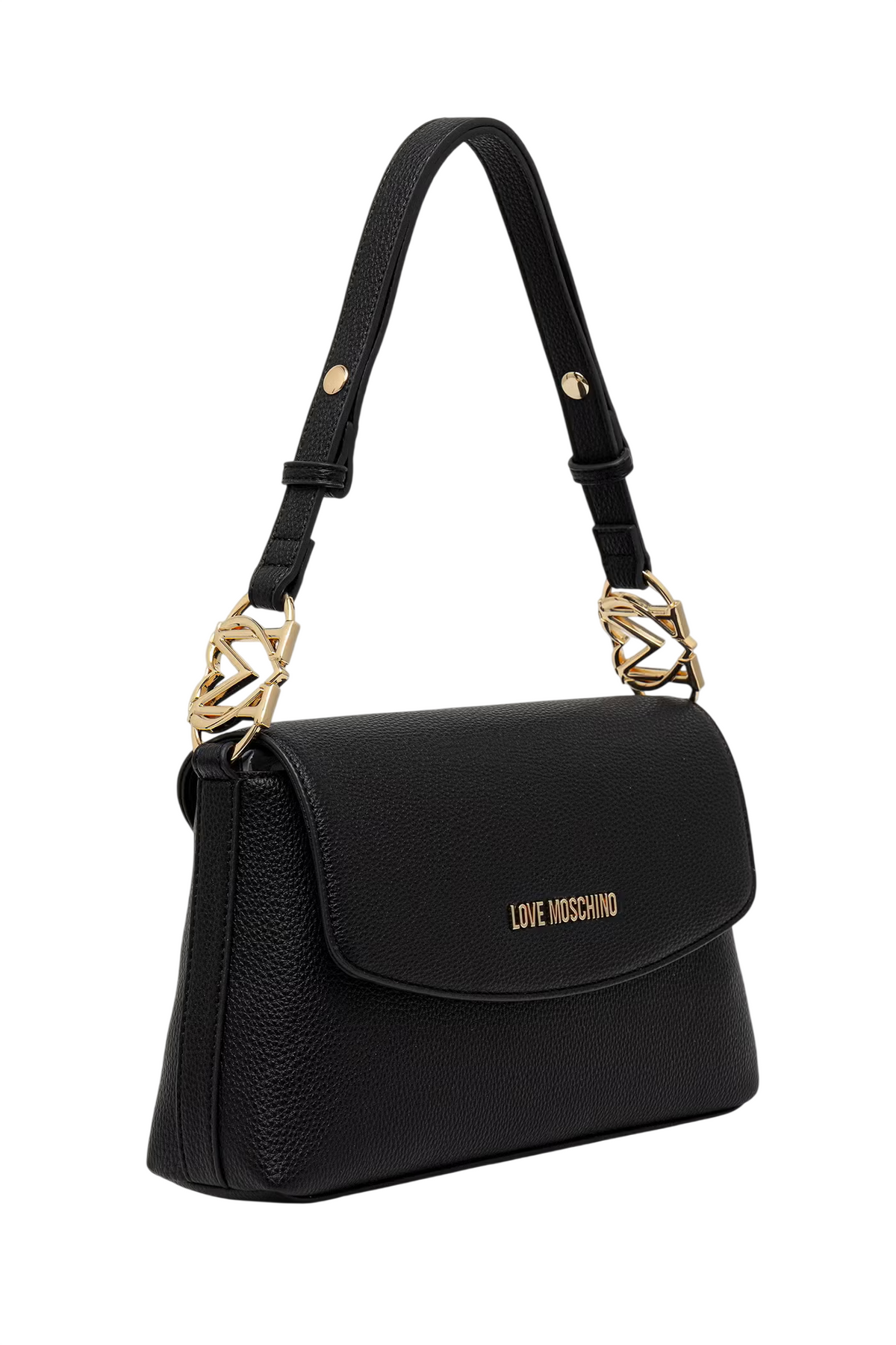 Love Moschino borsa a spalla in ecopelle martellata nero JC4017PP1P-LB0 000 MOSCHINO LOVE