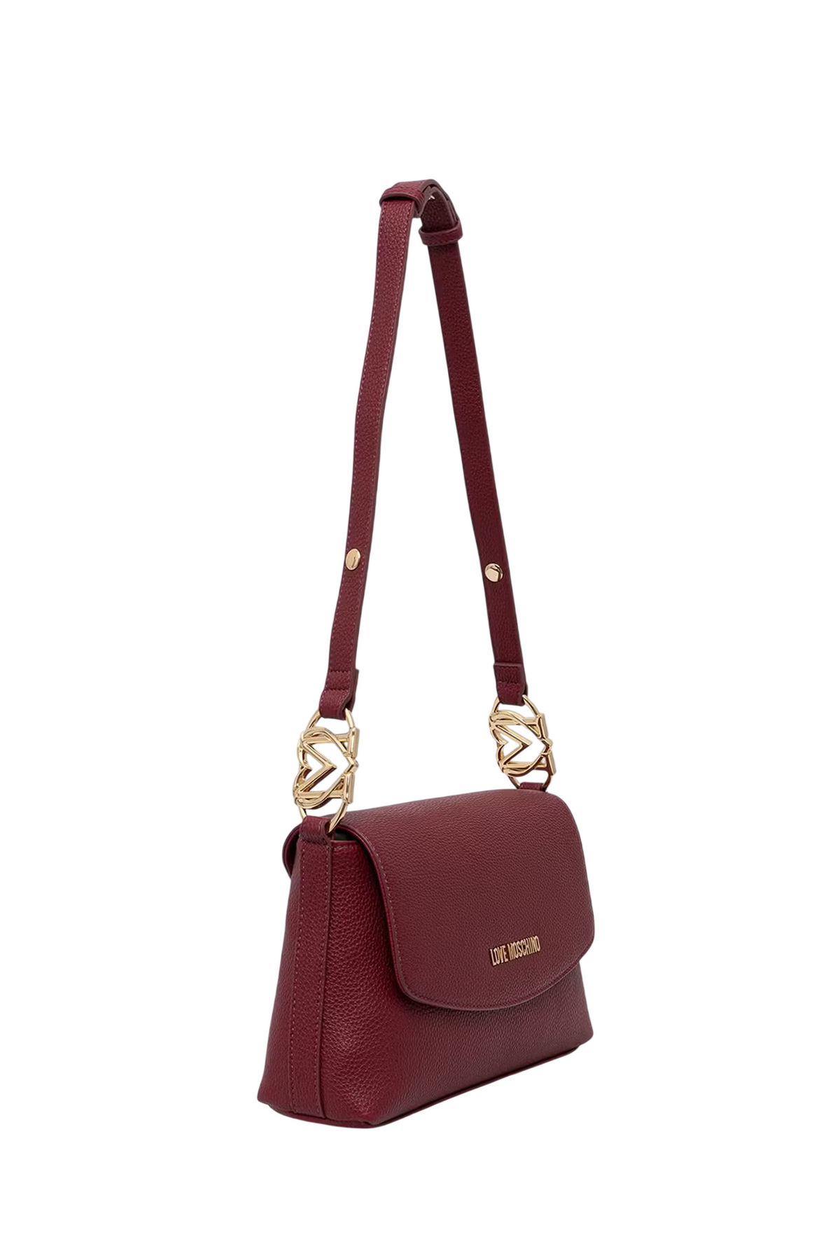 Love Moschino borsa a spalla in ecopelle martellata bordeaux JC4017PP1P-LB0 552 MOSCHINO LOVE