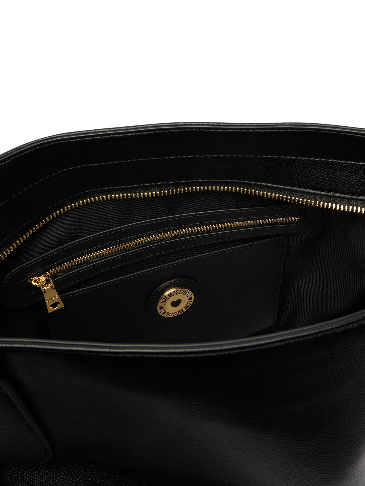 Love Moschino borsa a spalla in ecopelle martellata nero JC4056PP1P-LL0 000 MOSCHINO LOVE
