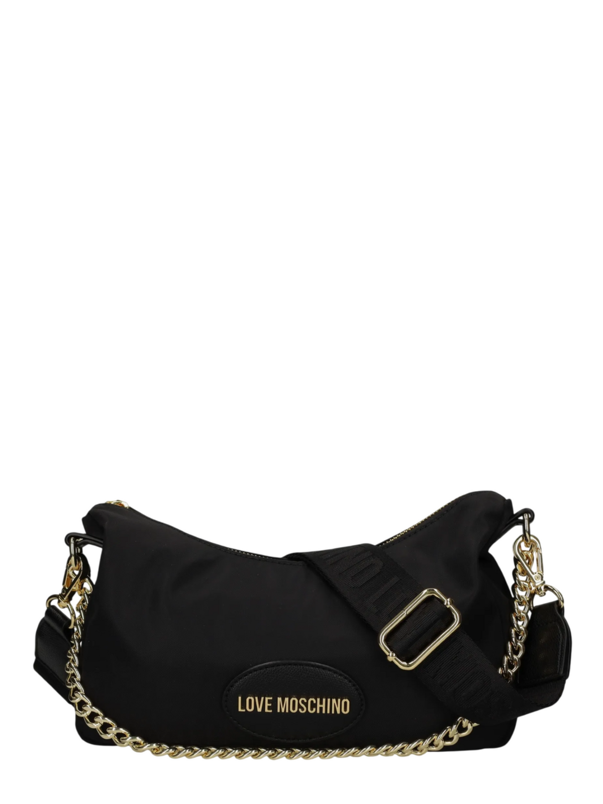 Love Moschino borsa a spalla in nylon con tracolla nero oro JC4063PP1P-LM1 00A MOSCHINO LOVE