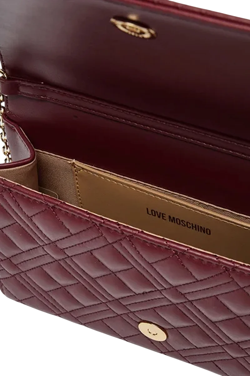 Love Moschino borsa a tracolla donna in ecopelle trapuntata bordeaux JC4079PP1P-LA0 552 MOSCHINO LOVE