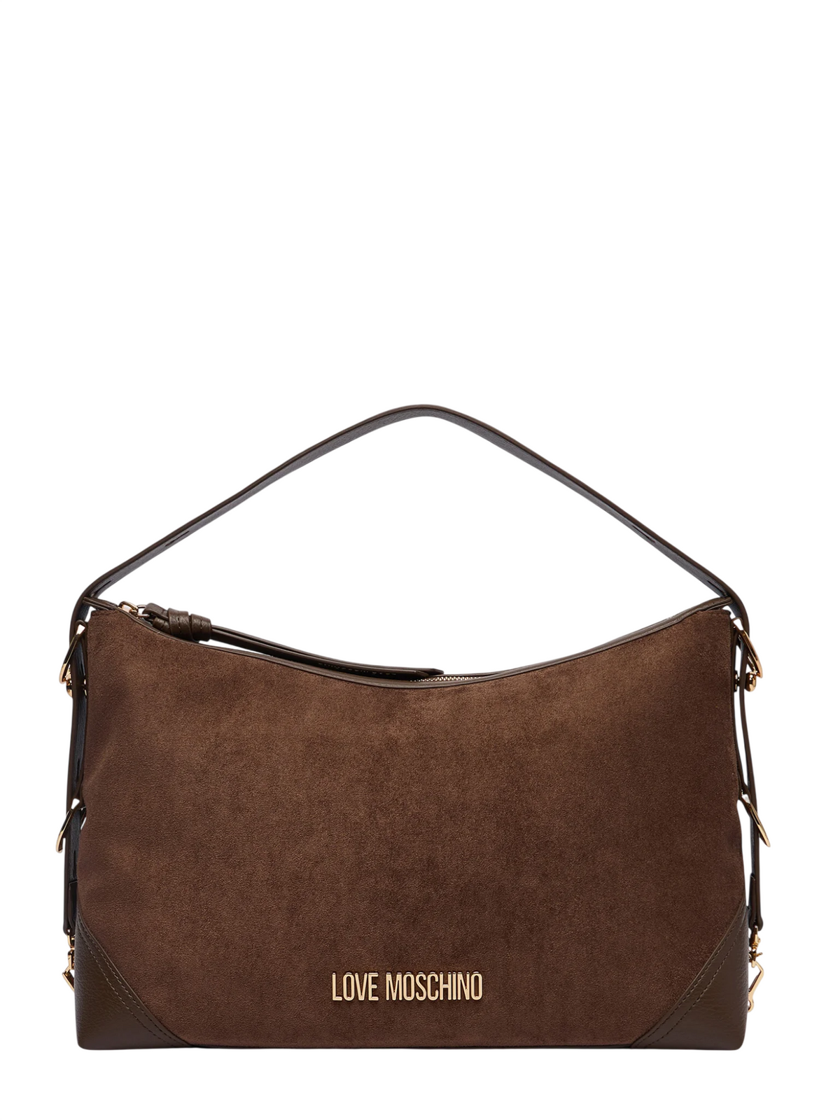 Love Moschino borsa a spalla donna in velour marrone JC4090PP1P-LD1 30A MOSCHINO LOVE
