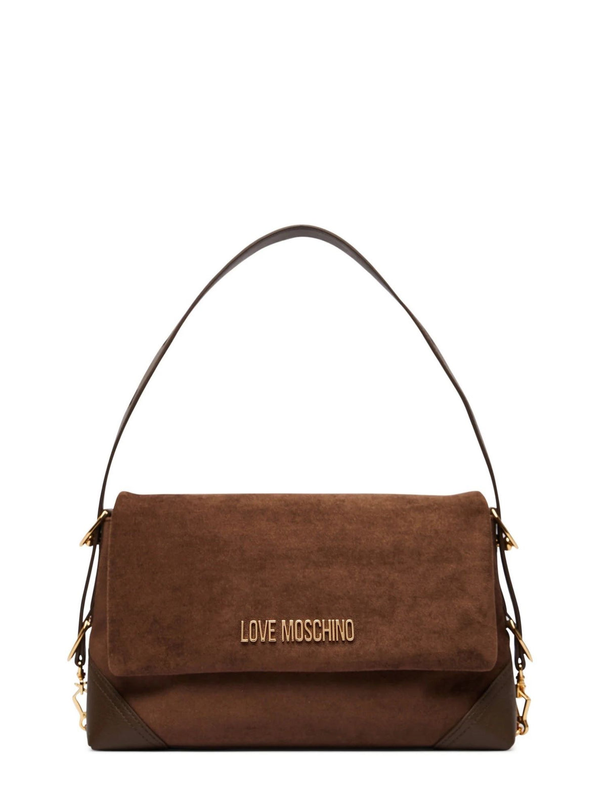Love Moschino borsa a spalla in ecopelle scamosciata marrone JC4092PP1P-LD1 30A MOSCHINO LOVE