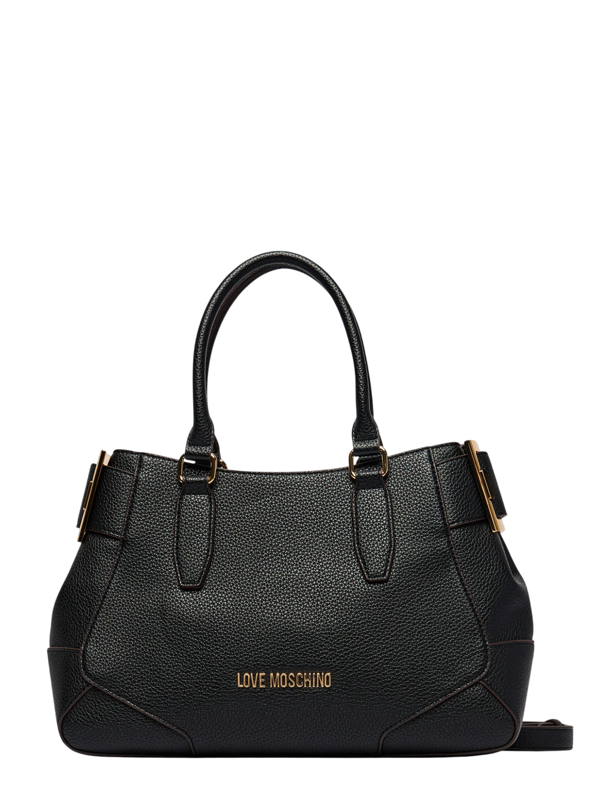 Love Moschino borsa a mano in ecopelle martellata con tracolla nero JC4097PP1P-LT1 000 MOSCHINO LOVE