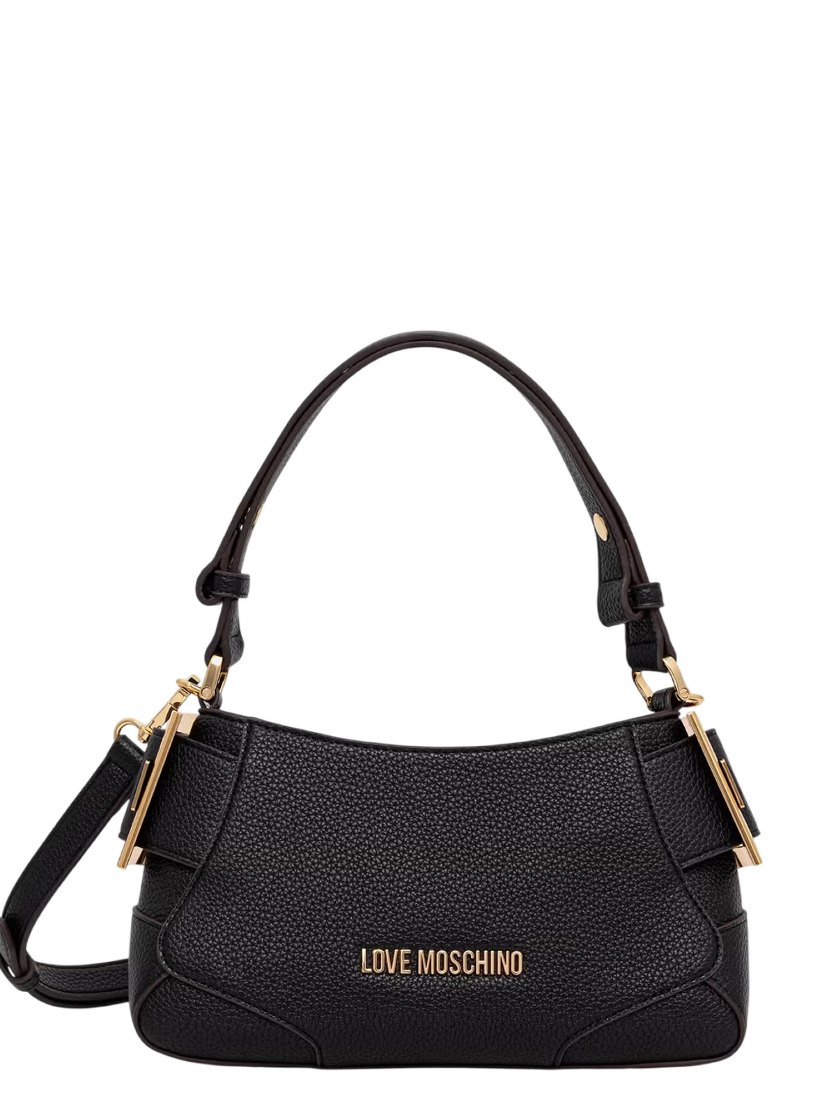 Love Moschino borsa a spalla in ecopelle martellata nero JC4098PP1P-LT1 000 MOSCHINO LOVE