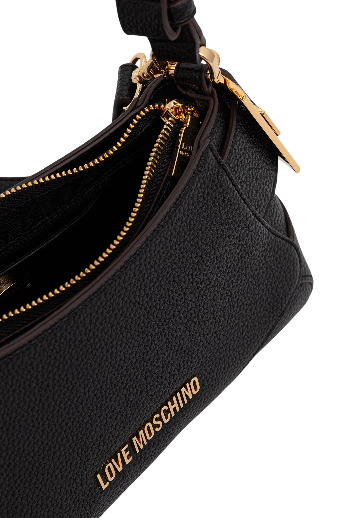 Love Moschino borsa a spalla in ecopelle martellata nero JC4098PP1P-LT1 000 MOSCHINO LOVE