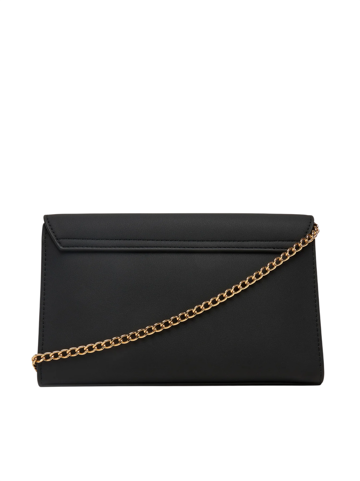 Love Moschino borsa a tracolla in ecopelle con placca logo nero oro JC4103PP1P-KD0 000 MOSCHINO LOVE