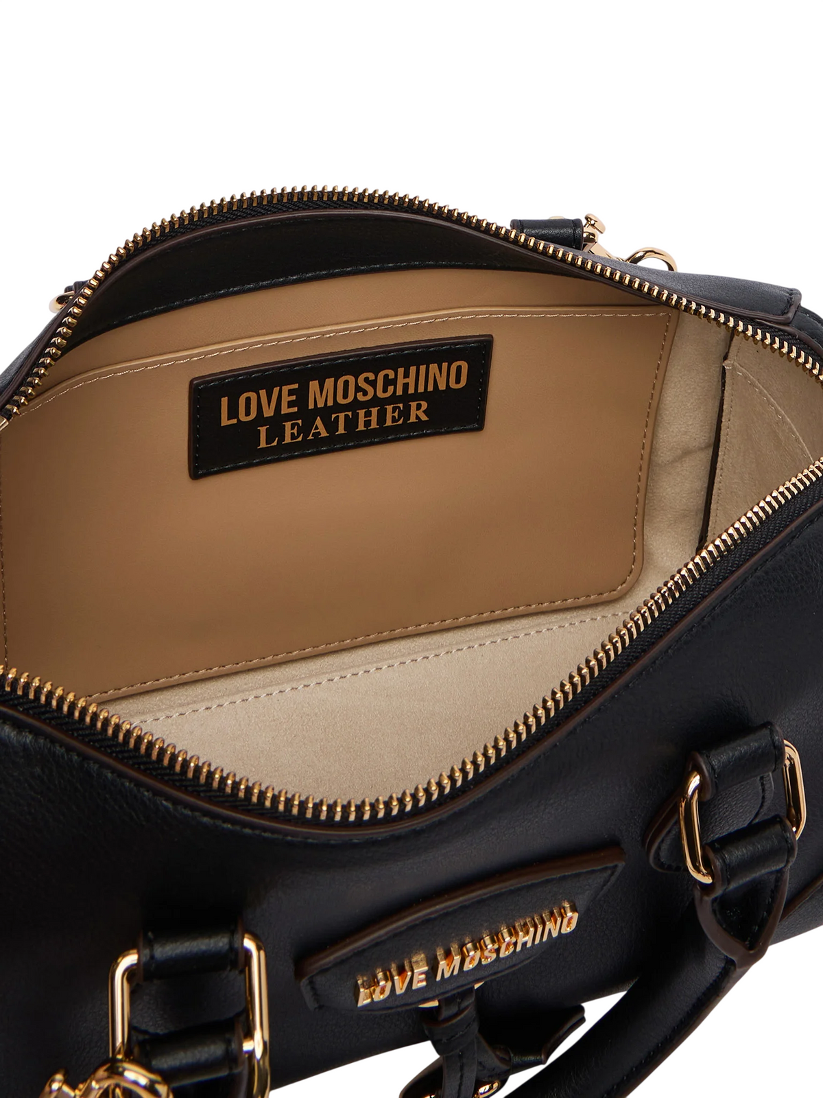 Love Moschino borsa a mano in pelle con charm nero JC4157PP1P-L13 00A MOSCHINO LOVE