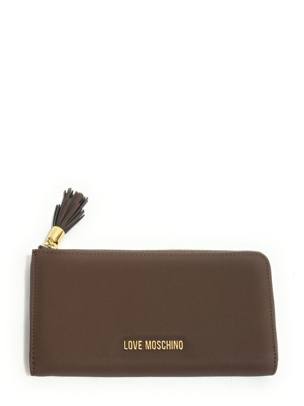 Love Moschino portafogli donna in ecopelle con zip marrone oro JC5690PP1P-KD0 300 MOSCHINO LOVE