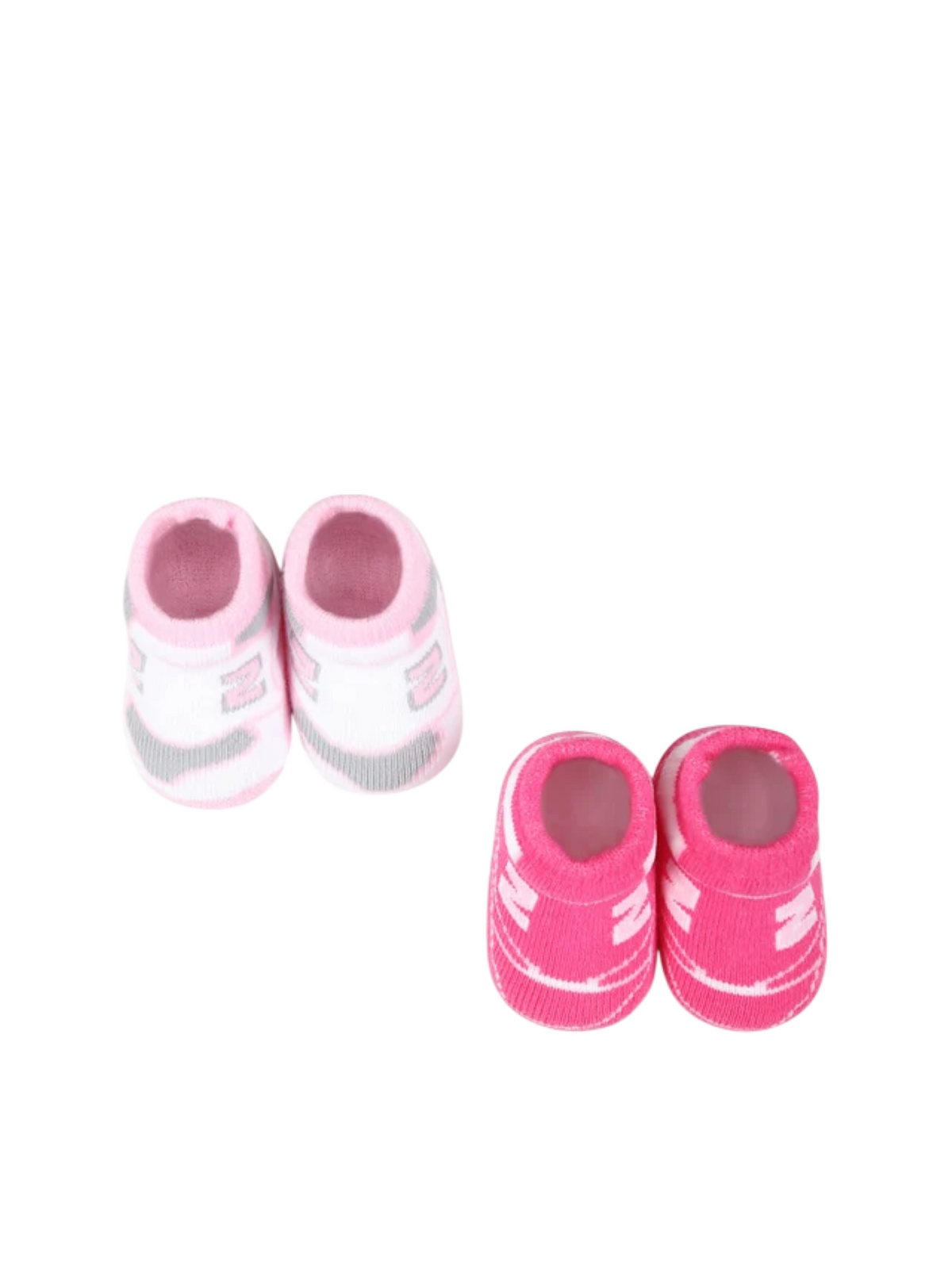 New Balance set 2 calzini neonata con logo rosa LAKB0104 LLS NEW BALANCE