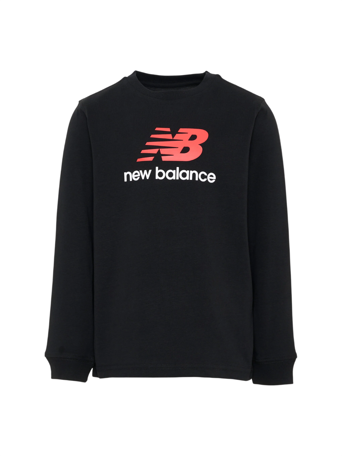 New Balance T-shirt bambino manica lunga con logo bianco LAKB0254 BK NEW BALANCE