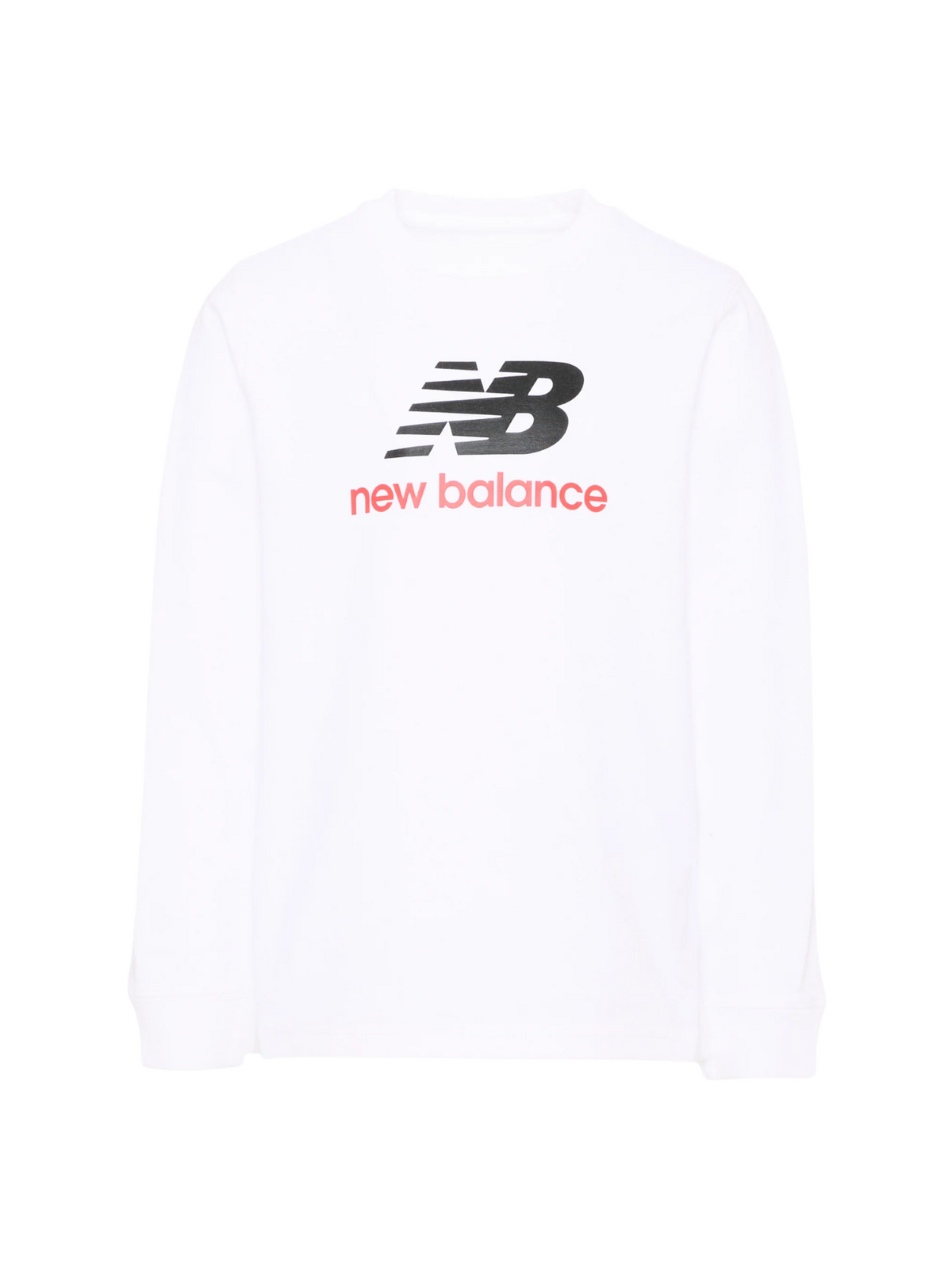 New Balance T-shirt bambino manica lunga con logo bianco LAKB0254 BWE NEW BALANCE