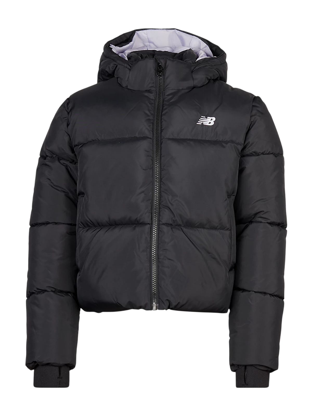 New Balance piumino unisex bambino con cappuccio nero YJ62H2WF BK NEW BALANCE