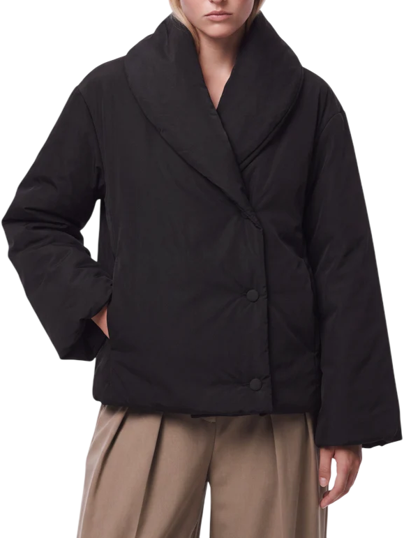 pcanne puffer jacket 17166344 BLACK PIECES