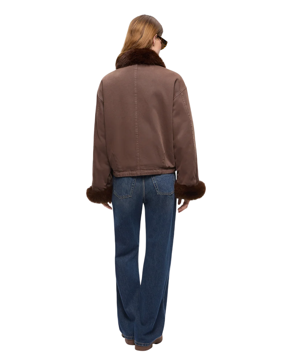 Pinko caban donna Garlate con inserti in ecopelliccia marrone 107219-A3GV L64 PINKO