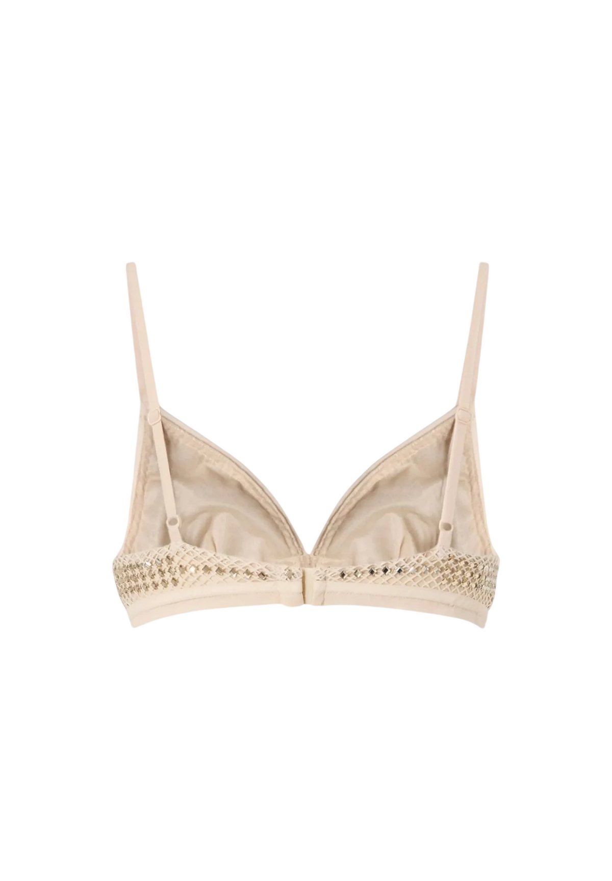 Pinko top reggiseno Spider con applicazioni gioiello rosa cipria 107522-A3IH H78 PINKO