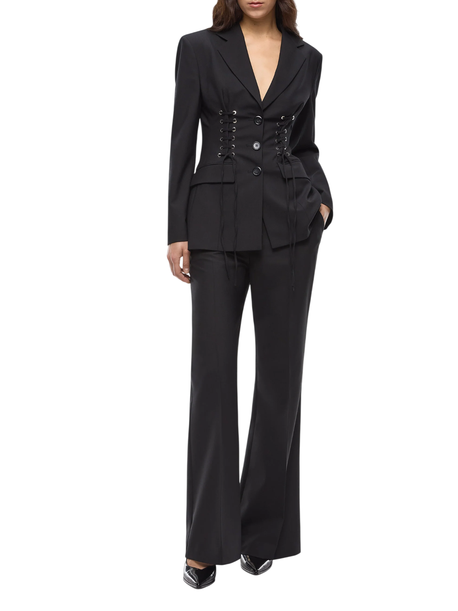 Pinko giacca blazer Hummer donna con stringhe nero 107583-A3G3 Z99 PINKO