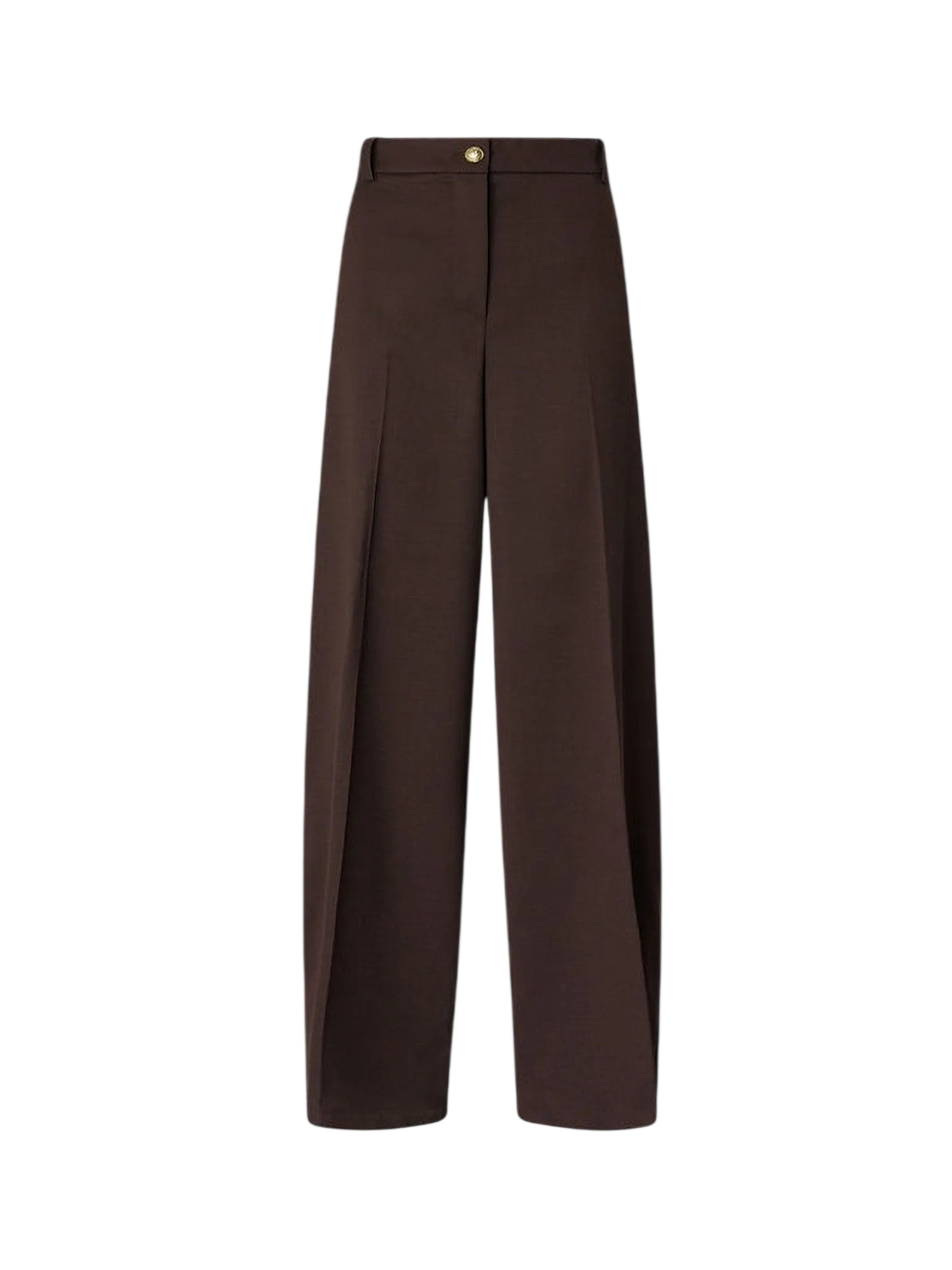 Pinko pantaloni Balbino barrel fit fresco lana marrone 107712-A3MS M04 PINKO
