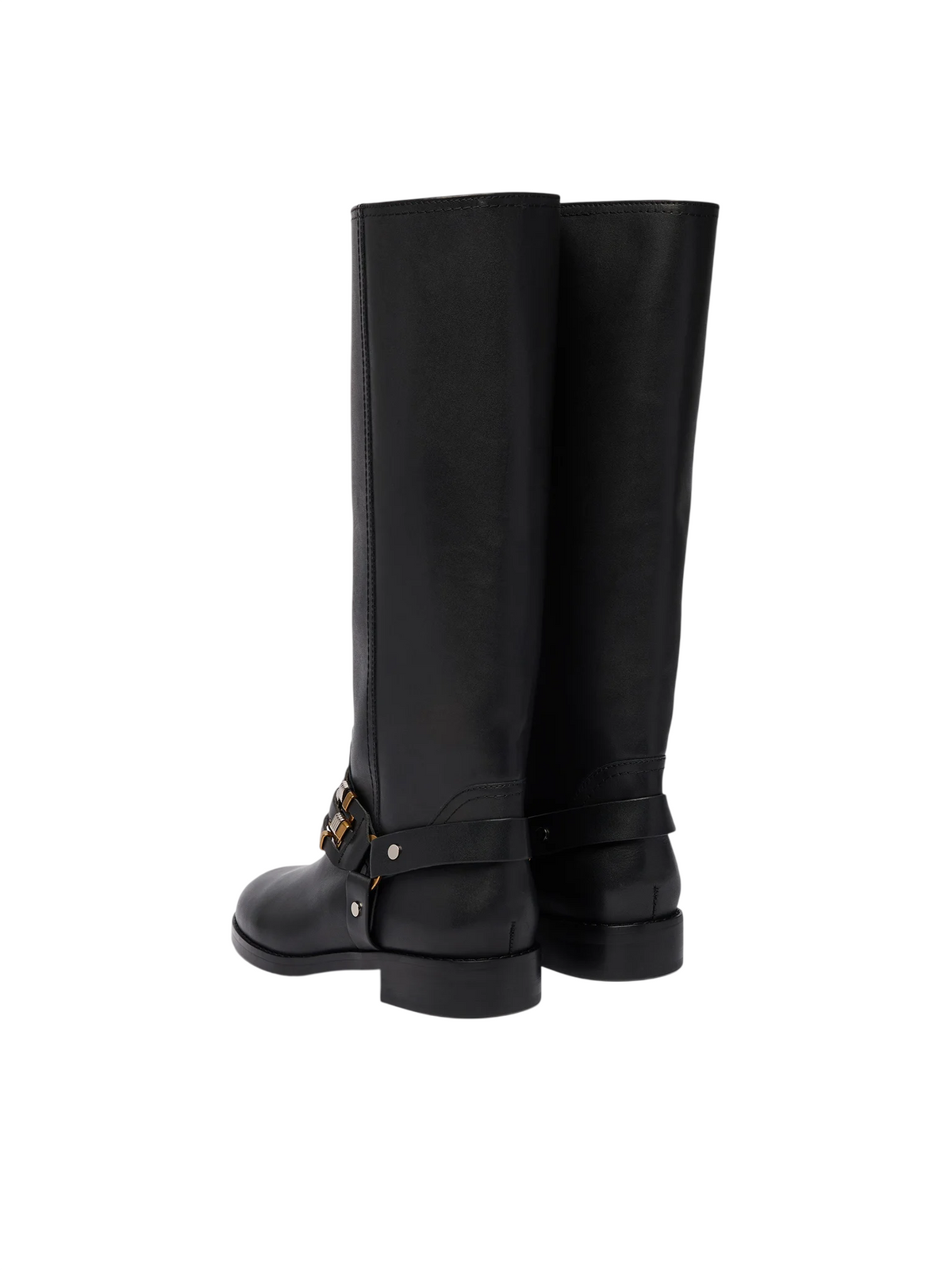 Pinko stivali donna in pelle Cheval con charms nero SD0583P001 Z99 PINKO