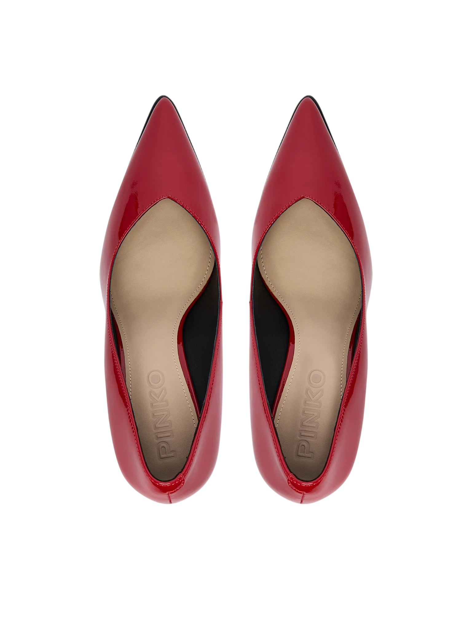 Pinko decollete donna in pelle effetto vernice rosso SD0611P050 R30 PINKO