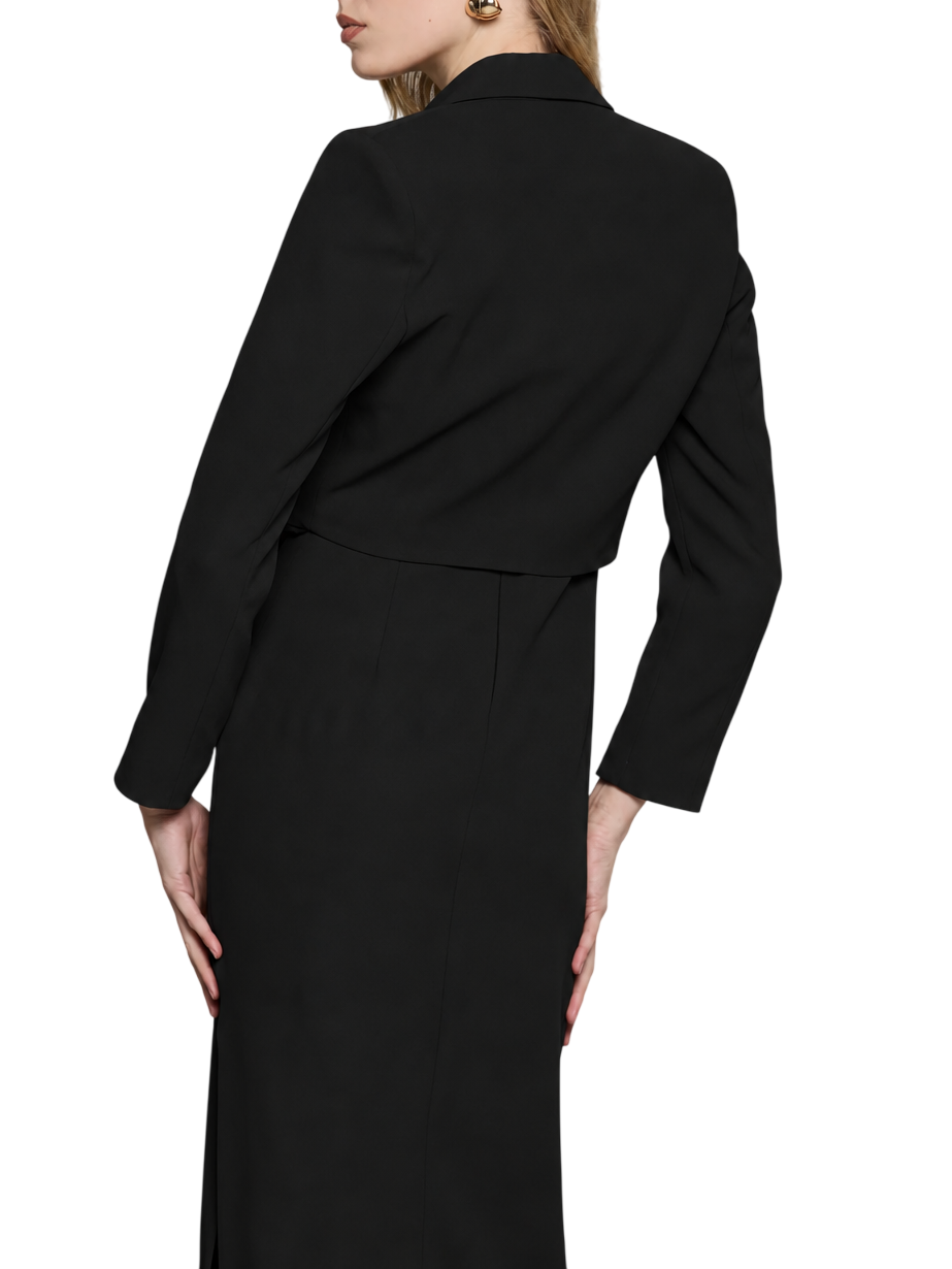 Relish giacca crop Cassellim monopetto donna nero CASSELLIM 1199 RELISH