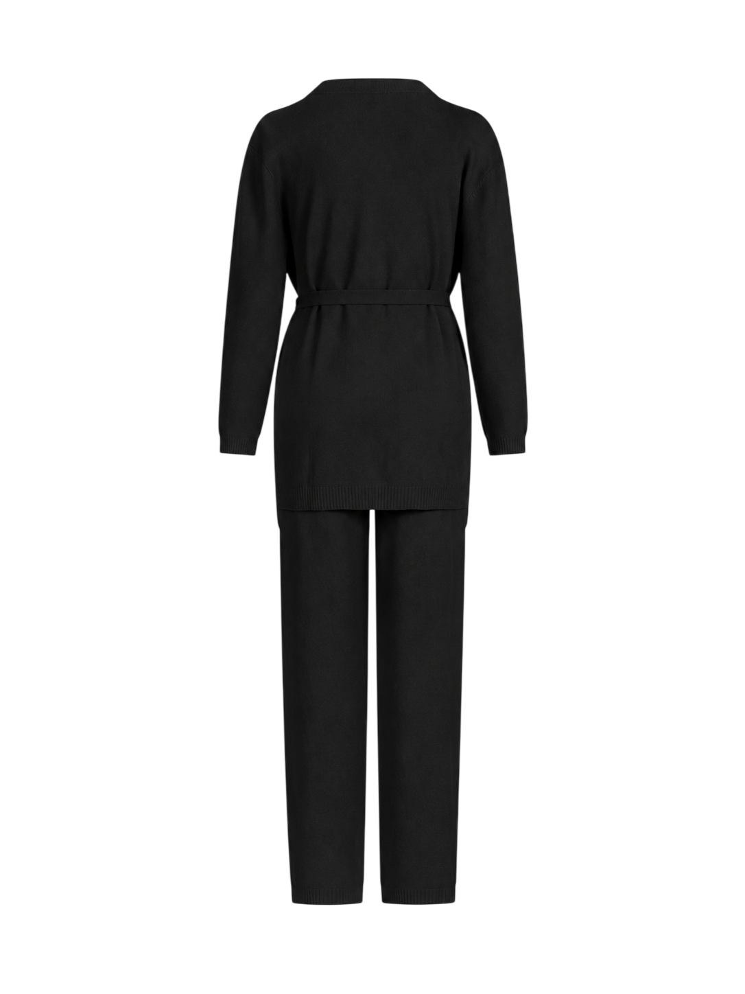 Sandro Ferrone completo donna in maglia cardigan top pantaloni nero S130YBGERCOLE NERO Sandro FERRONE