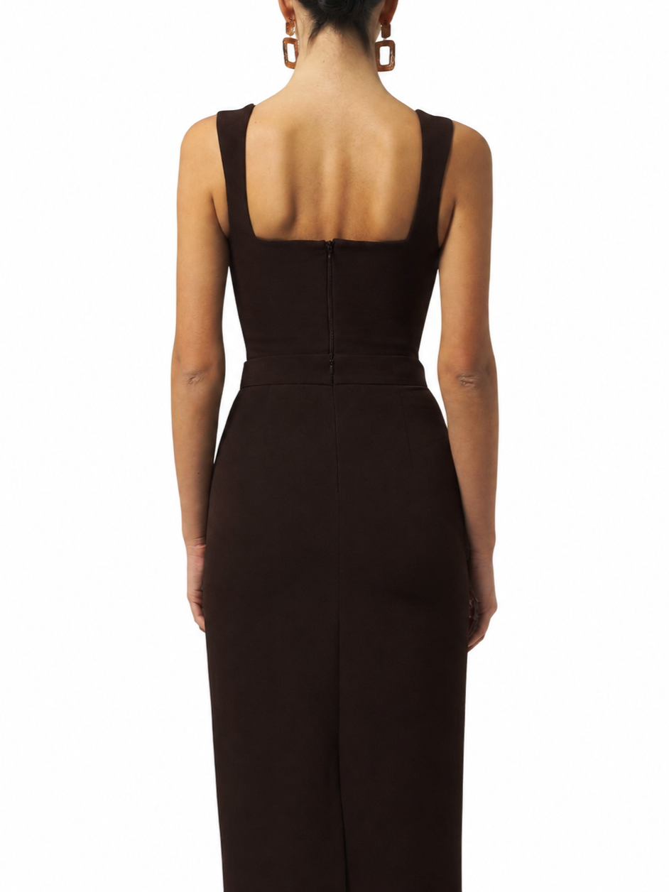 Silence top crop Amber donna marrone moro NP1001AMBER DARK BROWN SILENCE