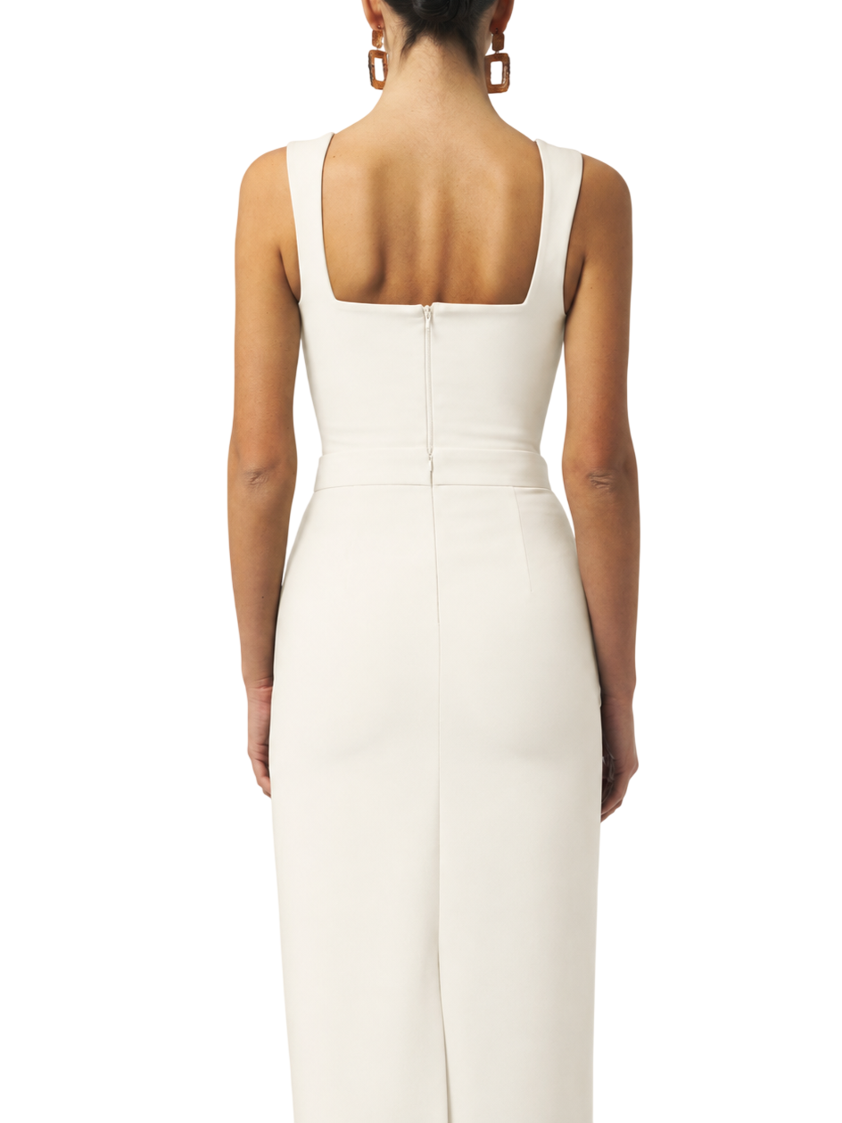 Silence top crop Amber donna bianco latte NP1001AMBER MILK SILENCE
