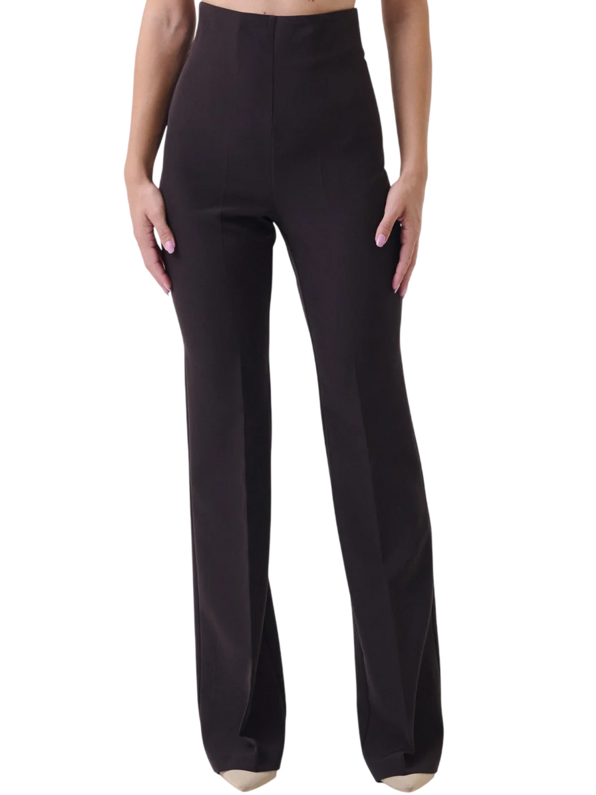 Silence pantaloni a zampa Amber donna marrone moro SLPA050AMBER DARK BROWN SILENCE