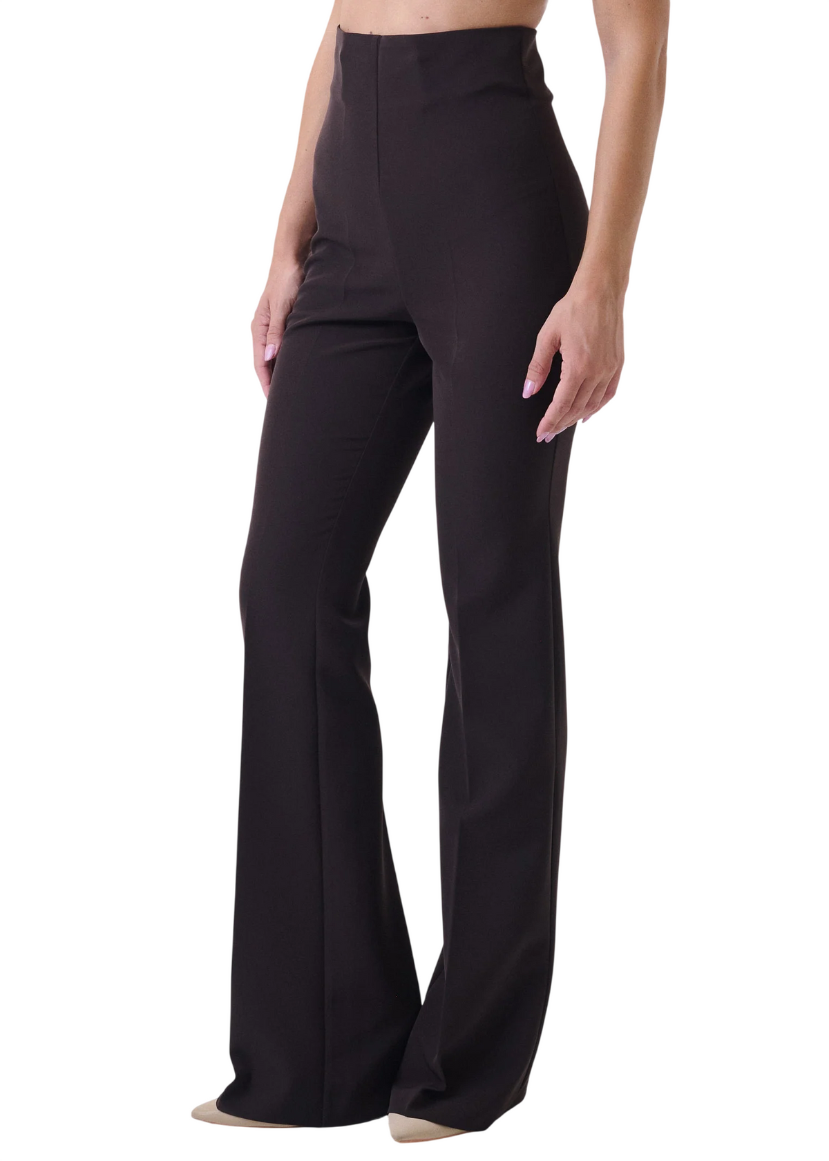 Silence pantaloni a zampa Amber donna marrone moro SLPA050AMBER DARK BROWN SILENCE