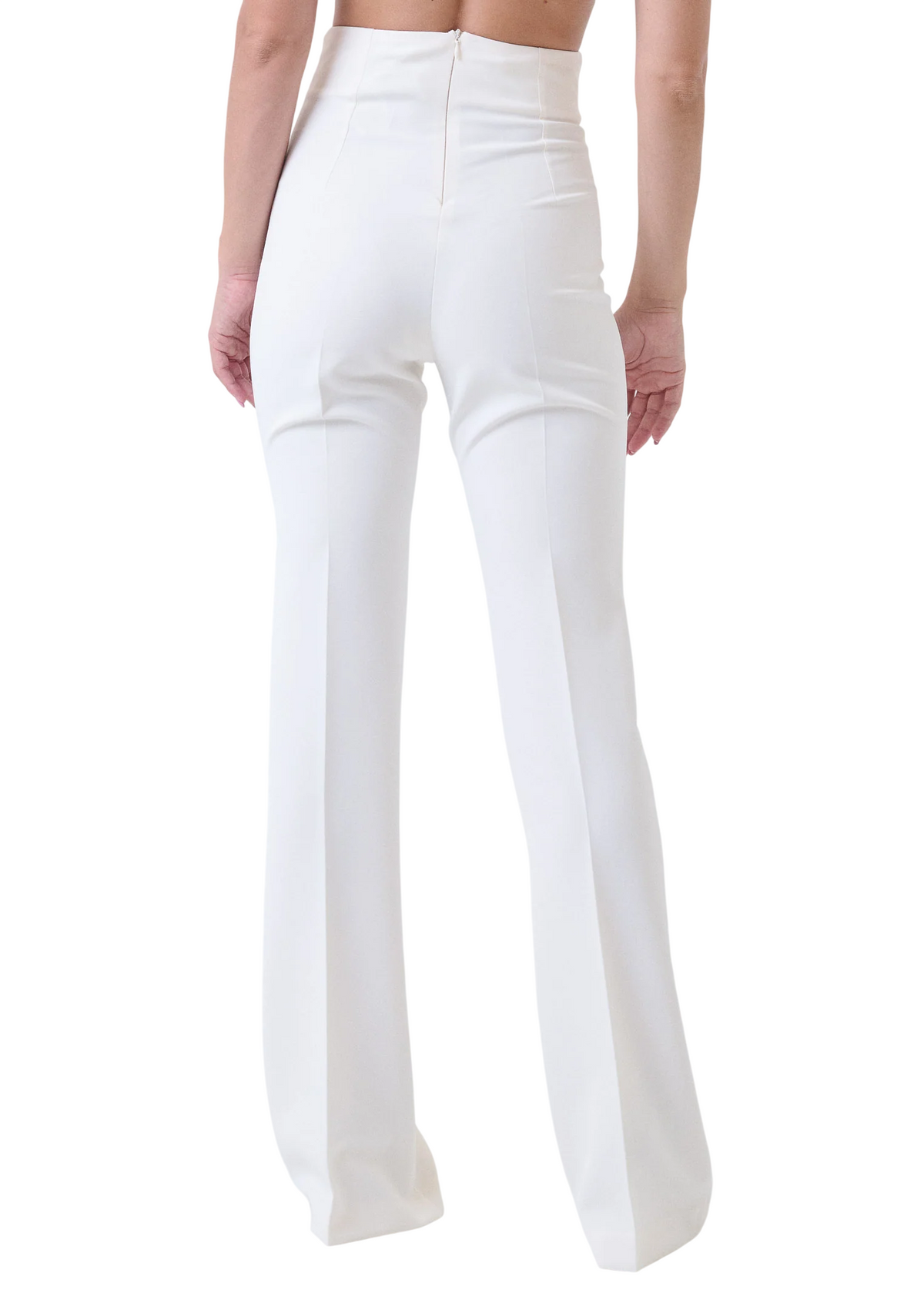 Silence pantaloni a zampa Amber donna bianco latte SLPA050AMBER MILK SILENCE