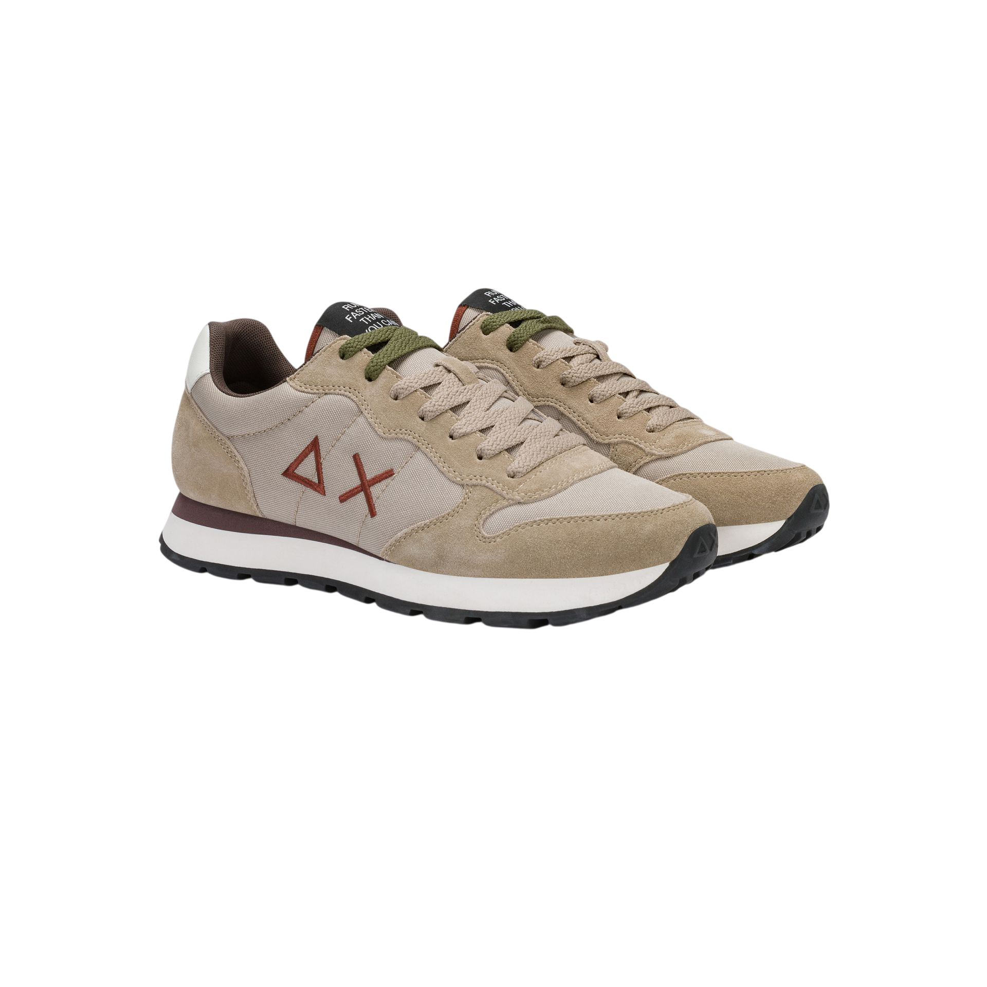 Sun68 sneakers uomo Tom Solid in tessuto e suede beige Z46101 BEIGE SCURO SUN68