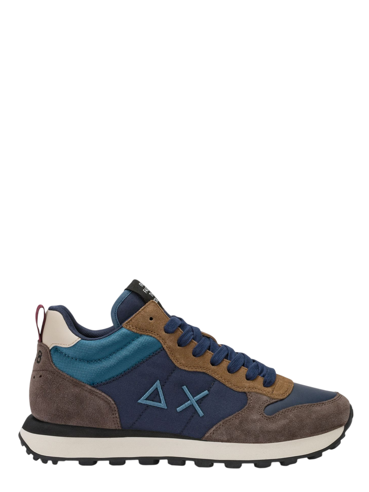 Sun68 sneakers uomo Tom 2.0 Mid colorblock blu marrone Z46118 NAVY BLUE SUN68