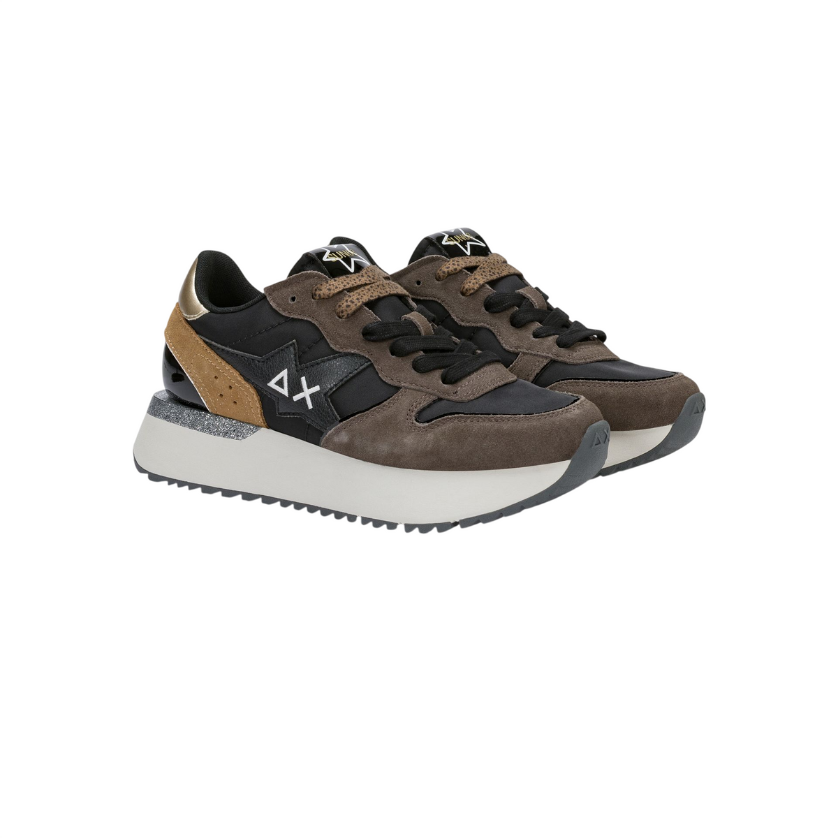 Sun68 sneakers donna Big Stargirl colorblock nero Z46229 NERO SUN68