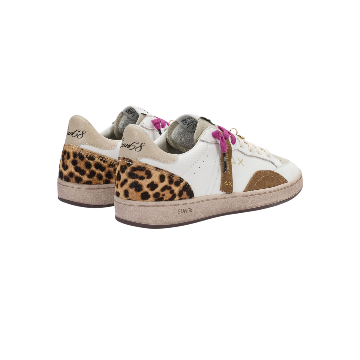 Sun68 sneakers donna Urban Street colorblock bianco marrone Z46249 BIANCO-VOLPE SUN68