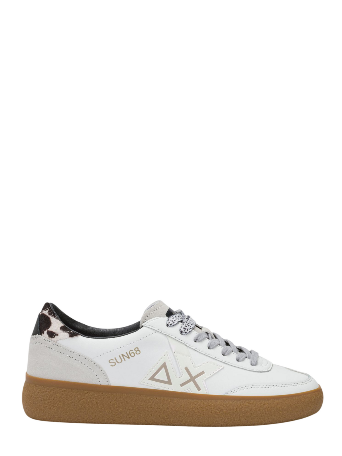 Sun68 sneakers donna Sally in pelle e suede bianco Z46259 BIANCO SUN68