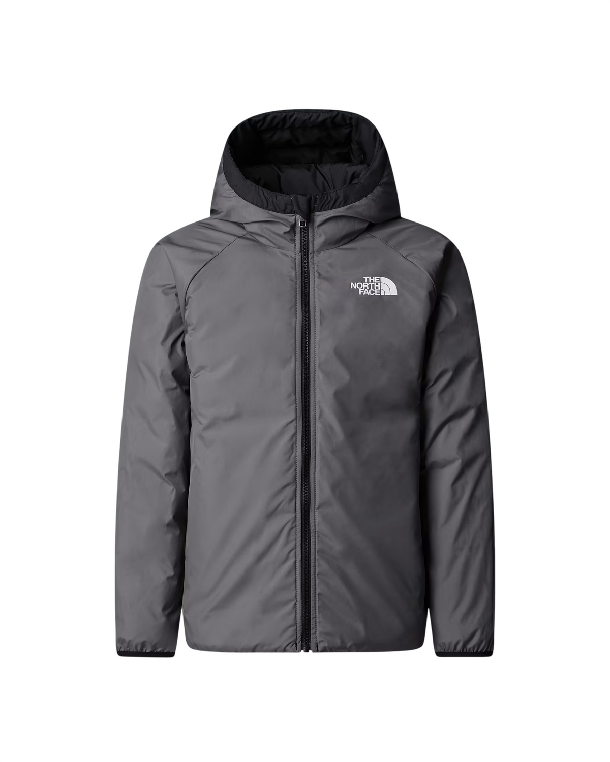 The North Face giubbino imbottito reversibile bambino unisex Perrito nero grigio NF0A88TW WOO1 THE NORTH FACE