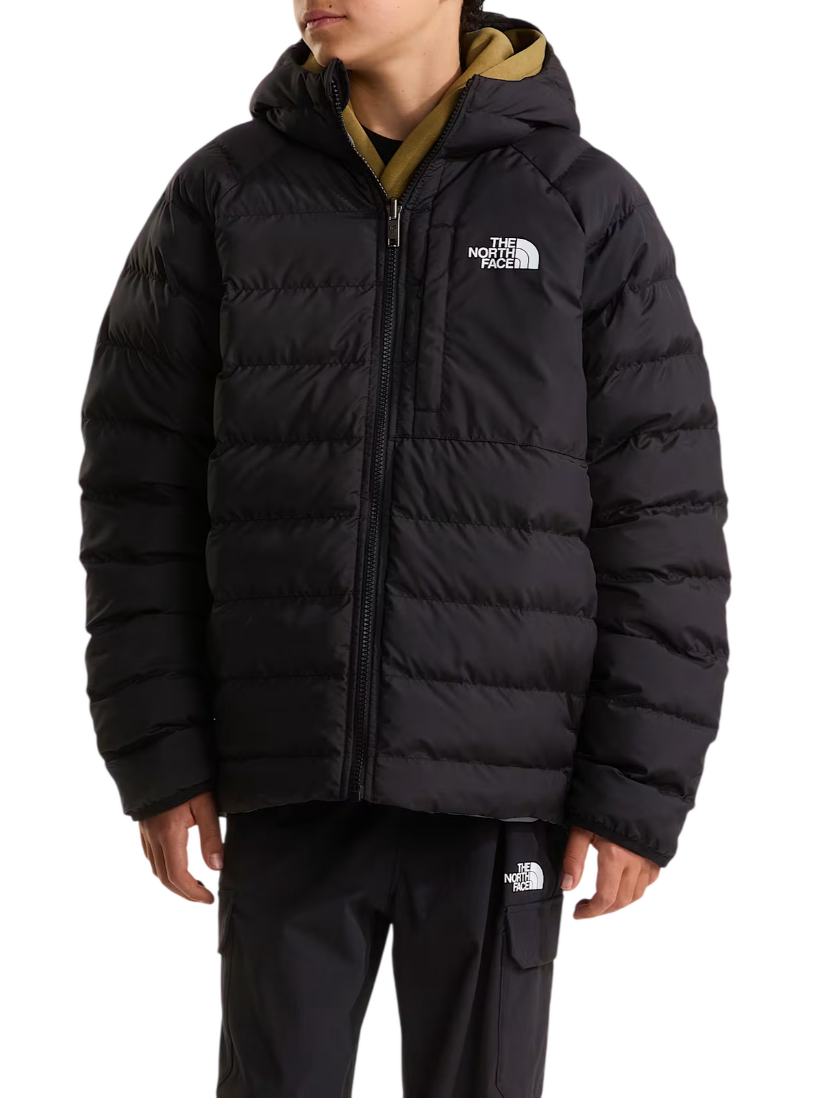 The North Face giubbino imbottito reversibile bambino unisex Perrito nero grigio NF0A88TW WOO1 THE NORTH FACE